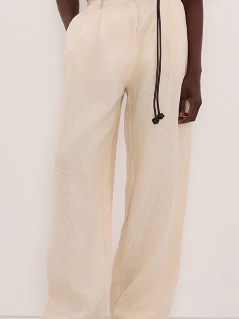 NWT DISSH Fran Sandstone Linen Pant